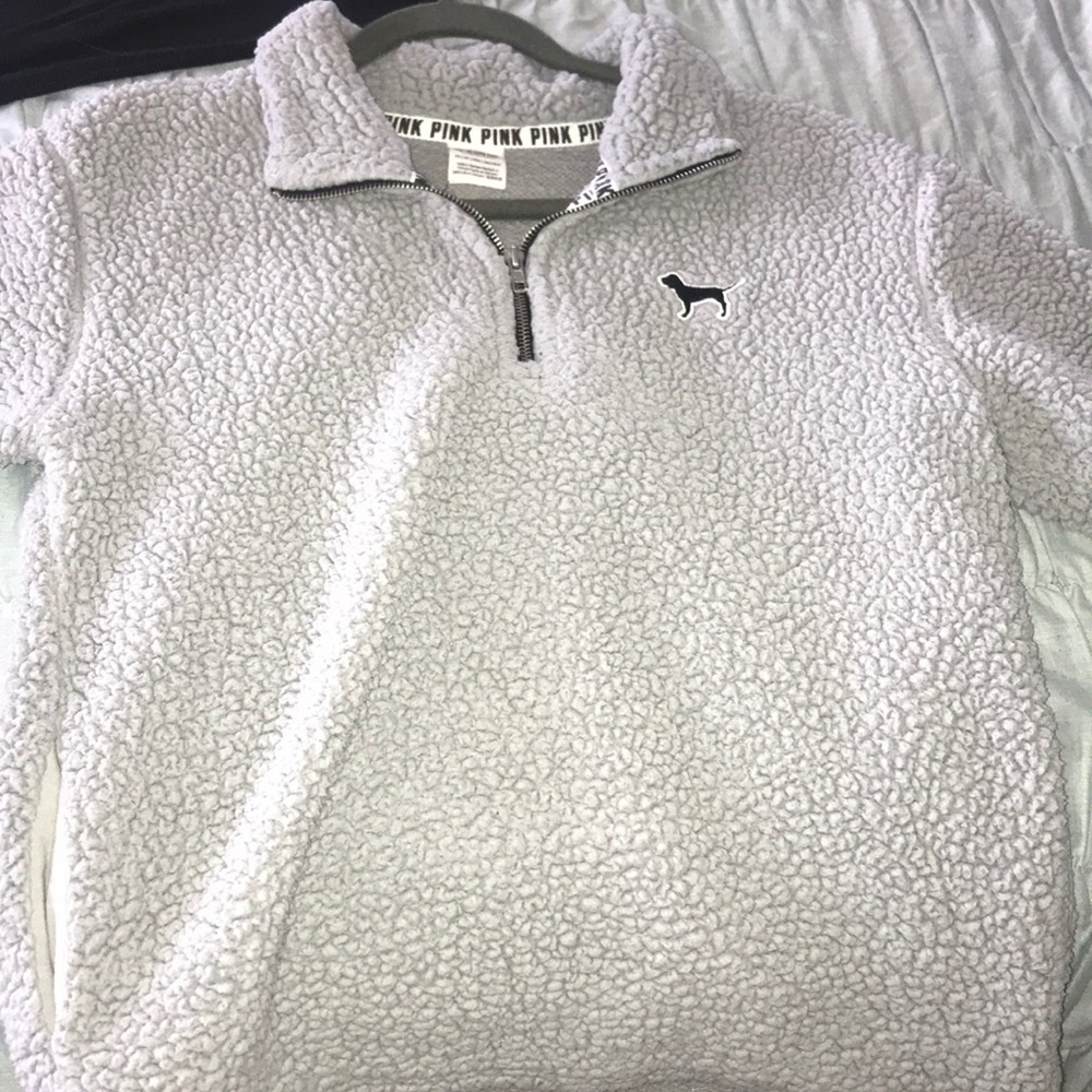PINK grey Sherpa